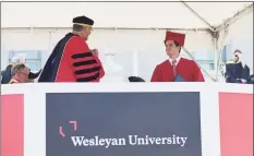  ?? Olivia Drake / Contribute­d photo ?? Wesleyan University ranked 17th in national liberal arts colleges.