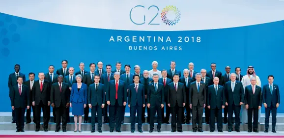  ??  ?? Photo des dirigeants participan­t au 13e Sommet du G20 tenu à Buenos Aires, 30 novembre 2018