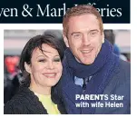  ??  ?? PARENTS Star with wife Helen