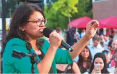  ?? Reuters ?? Rashida Tlaib, a social worker born in Detroit to Palestinia­n immigrant parents, will win a House seat in a district where she is running unopposed.