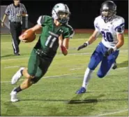  ?? DEBBY HIGH/FOR DIGITAL FIRST MEDIA ?? Pennridge’s Ryan Garner scored a touchdown Friday night against CB South.