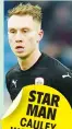  ??  ?? STAR MAN CAULEY WOODROW Barnsley