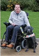  ?? ?? > Nicholas Bateman with his guide dog Angus