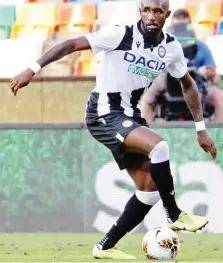  ?? LAPRESSE ?? Seko Fofana, 25 anni, centrale francese dell’Udinese