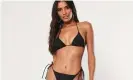  ??  ?? The £1 Missguided bikini highlighte­d the issue of fast fashion last year. Photograph: Missguided