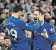  ?? F: GYI ?? Morata y Hazard El Chelsea, en racha, puede clasificar­se