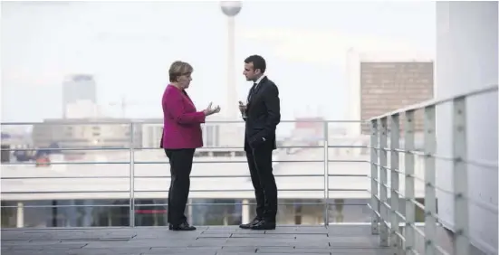  ?? Foto: Guido Bergmann/Bundesregi­erung/dpa ?? Erstes Treffen in Berlin in Sachen Zukunft für Europa: Angela Merkel und Emmanuel Macron. Wirtschaft