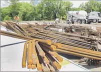  ?? Lori Van Buren / Times Union ?? Constructi­on materials are in place Monday at the site of the new CDPHP medical building at 1785 Route 9 in Clifton Park.