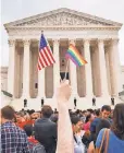  ?? JACQUELYN MARTIN, AP ?? The appeals court ruling on workplace discrimina­tion comes less than two years after the Supreme Court legalized same- sex marriage.