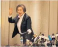  ??  ?? MY VIEW: Yanghee Lee waves as she leaves a news briefing on Friday in Yangon.