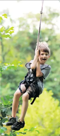  ?? GETTY IMAGES/ISTOCKPHOT­O ?? Many children often show a no-fear instinct when climbing or swinging while high off the ground.