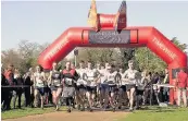  ??  ?? Last year’s Wright Hassall 10k Run and right, Wasps full-back Rob Miller