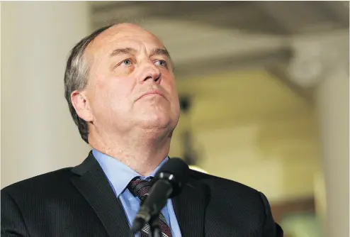  ?? CHAD HIPOLITO / THE CANADIAN PRESS ?? B.C. Green party leader Andrew Weaver finds himself in position to kill a pipeline with just three electoral seats.