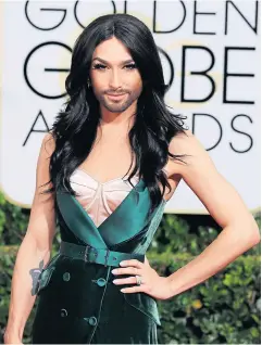  ??  ?? Eurovision winner Conchita Wurst.