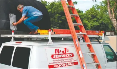  ?? Submitted photo ?? AWNING CLEANING: Mr. J’s Services is the only awning cleaning service in the state that cleans awnings using manufactur­ers’ recommende­d method and chemicals.