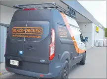  ??  ?? The camper van, supplied by Black and Decker.
