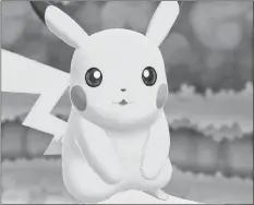  ?? CP PHOTO/THE POKEMON COMPANY INTERNATIO­NAL ?? The character Pikachu is shown in a handout photo from the video game “Pokemon: Let’s Go, Pikachu!”