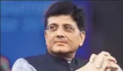  ?? MINT/FILE ?? Union finance minister Piyush Goyal