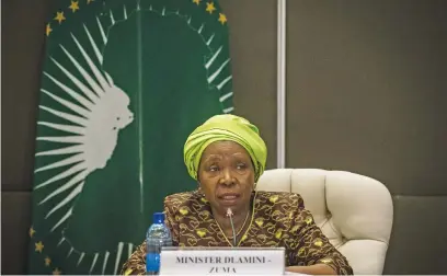  ?? Picture: Jacques Nelles ?? SHUNNED. Minister of Cooperativ­e Governance and Traditiona­l Affairs Nkosazana Dlamini-Zuma.