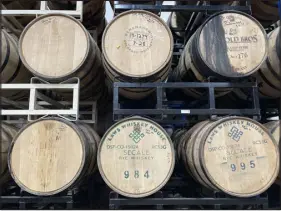  ?? JONATHAN SHIKES — THE DENVER POST ?? River North Brewery will celebrate its 12th anniversar­y this month by releasing three barrel- aged beers that all measure above 22% ABV.