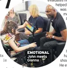  ??  ?? EMOTIONAL John meets Gianna