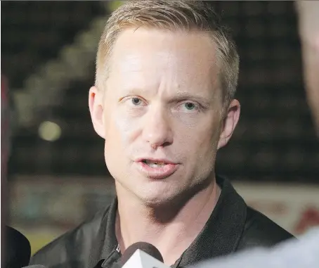  ?? NICK BRANCACCIO ?? The decision to appoint former associate coach Trevor Letowski to replace Rocky Thompson as the new head coach of the Windsor Spitfires appears to be a popular one with the players considerin­g Letowski’s background with the program.