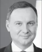  ?? ?? Polish President Andrzej Duda