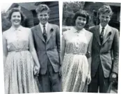  ??  ?? Josephine Oriel Vitols’ brother Michael with sisters Pat (left) and Jo