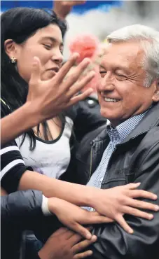  ?? Afp ?? FAVORITO. Manuel López Obrador se mantiene al frente de las encuestas y se perfila como el nuevo presidente de México.