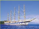  ??  ?? MAST-SEE The stunning Star Clipper