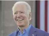  ?? CHARLIE RIEDEL/ AP ?? Joe Biden said at a Thursday fundraiser he would take questions from the roughly 25 people his campaign announced were participat­ing — but the line disconnect­ed for the reporters listening by phone.