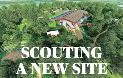  ?? [RENDERING PROVIDED] ?? If approved by the Oklahoma City Council, the Girl Scout Urban Camp and STEM Center will be located on 14 acres near the Oklahoma City Zoo.