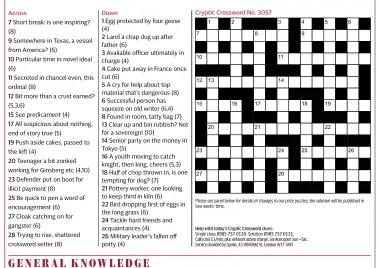 CRYPTIC CROSSWORD - PressReader