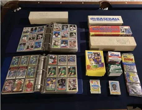  ?? Courtesy oF brIan o’halloran ?? GOOD CAUSE: Red Sox GM Brian O’Halloran is donating his baseball card collection to be raffled off for charity.
