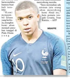  ??  ?? MBAPPE