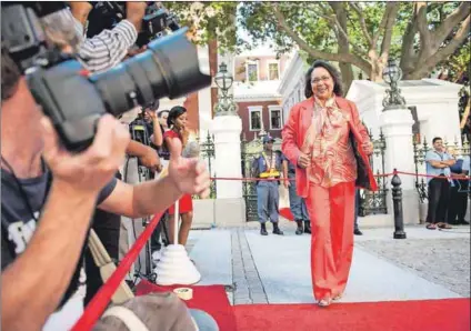  ??  ?? Friends in high places: Party insiders say that even if Cape Town mayor Patricia de Lille is approached by another opposition party, she won’t jump ship if the DA edges her out. Photo: David Harrison