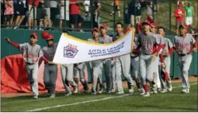  ?? MATT SLOCUM — THE ASSOCIATED PRESS ?? Japan celebrates after winning the Little League World Series on Sunday.