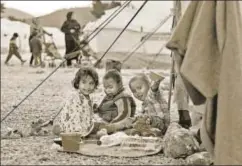  ?? GETTY IMAGES ?? Children at a refugee camp in Malakasa, Greece. European law enforcemen­t should have detected this mass movement of children from such facilities