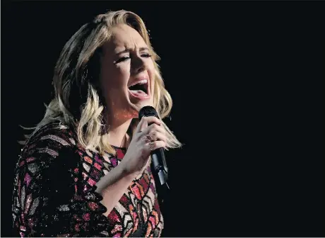  ??  ?? British singer-songwriter Adele scrapped an album about motherhood she believed was boring and not good enough to be released.