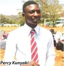  ??  ?? Percy Kunyaki