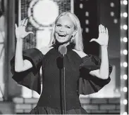  ?? Theo Wargo / Getty Images for Tony Awards Production­s ?? Kristin Chenoweth earned some laughs with her frozen “losing face” smile.