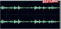  ??  ?? Graph 1. Exodus movie soundtrack prior to cleaning. Sound file at www.avhub.com.au/G1SD BEFORE