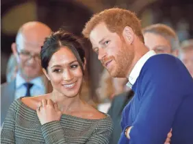  ?? BEN BIRCHALL, AFP/GETTY IMAGES ?? Prince Harry and Meghan Markle will wed Saturday. The question is, will Prince William attend all the festivitie­s?