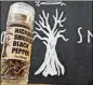  ?? CONTRIBUTE­D BY HOLY SMOKE ?? Hickory-smoked black pepper from Holy Smoke.