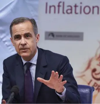  ?? NIKLAS HALL’EN/POOL/REUTERS ?? Mark Carney, governor of the Bank of England, denied his comments were influenced by anyone in government.