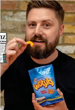  ??  ?? Crunch time: Andy Stubbs found his Wotsits wanting