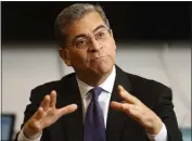  ?? NHAT V. MEYER — BAY AREA NEWS GROUP ?? U.S. Health Secretary Xavier Becerra tells staff members of The Mercury News in San Jose on Monday that the CDC guidelines are recommenda­tions for states.