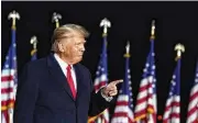  ?? AP ?? Former President Donald Trump looks to move on from disappoint­ing midterm defeats and defy history amid signs his grip on the Republican Party is waning.