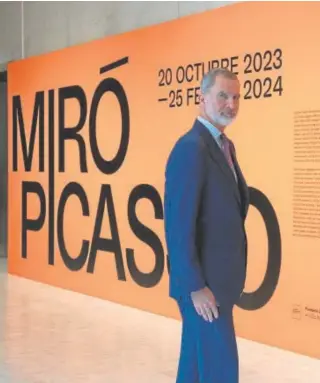  ?? // INES BAUCELLS ?? Felipe VI visita en Barcelona el Museo Picasso, el pasado octubre