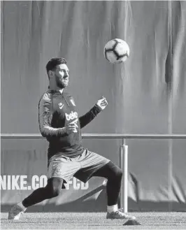  ?? Foto: Efe ?? Messi, en el entrenamie­nto del viernes.